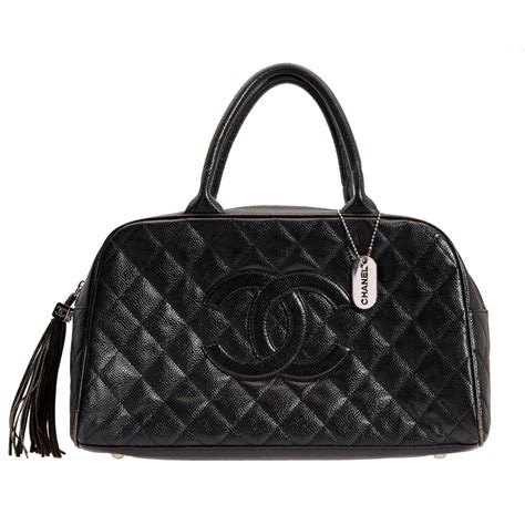 vintage chanel bowler bag|Chanel bowling bag for sale.